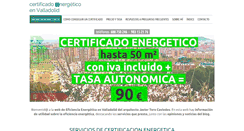 Desktop Screenshot of certificadoenergeticovalladolid.com