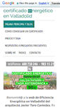 Mobile Screenshot of certificadoenergeticovalladolid.com